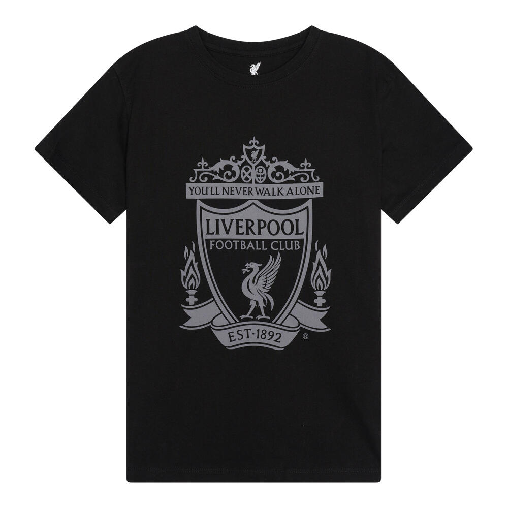 LIVERPOOL FC Liverpool logo t-shirt kids - Zwart