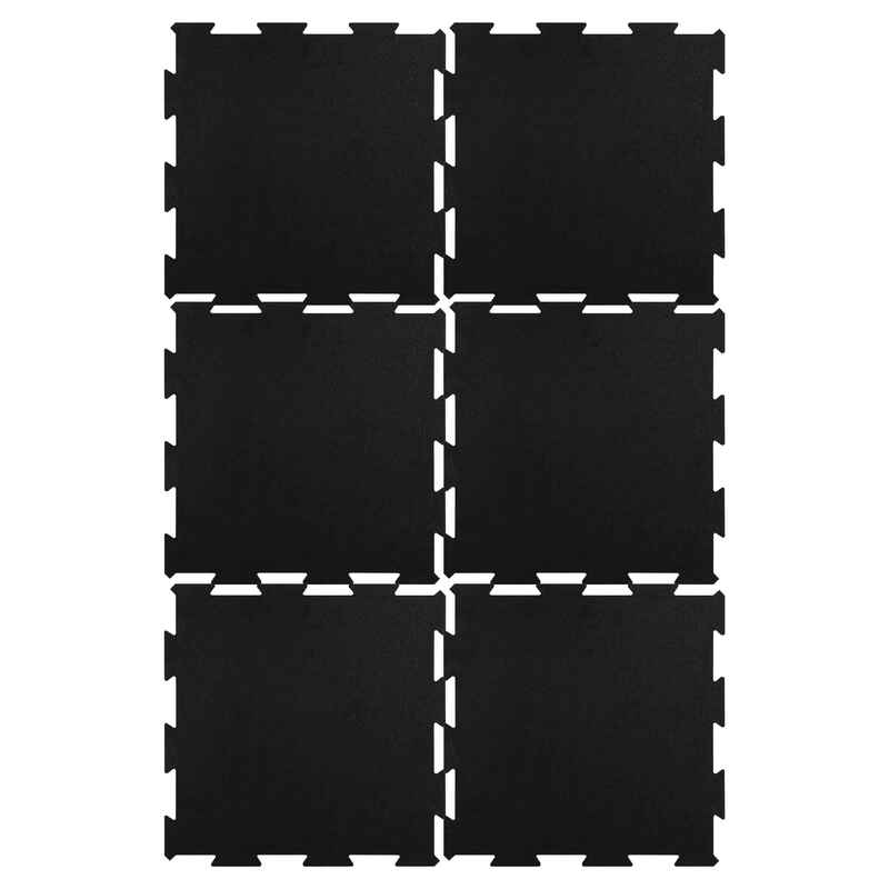 Bodenschutzmatten 50x50 | 6 Stück Puzzle Matte im Set
