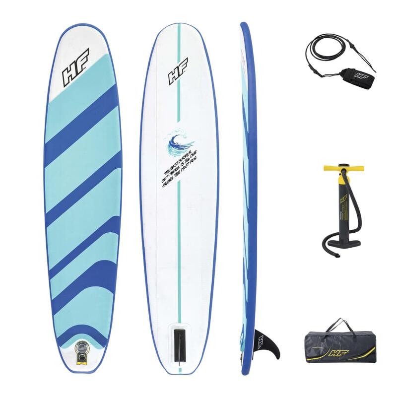 Tabla Surf Hinchable Bestway Hydro-Force Compact Surf 8 243x57x7 cm Con Bomba y