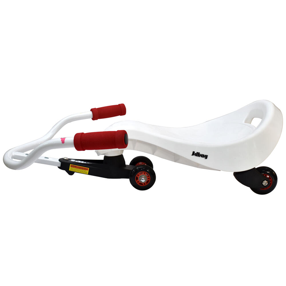 JD BUG KIDS SWAYER SCOOTER RIDE ON - AGE 3+ - WHITE/RED 2/5