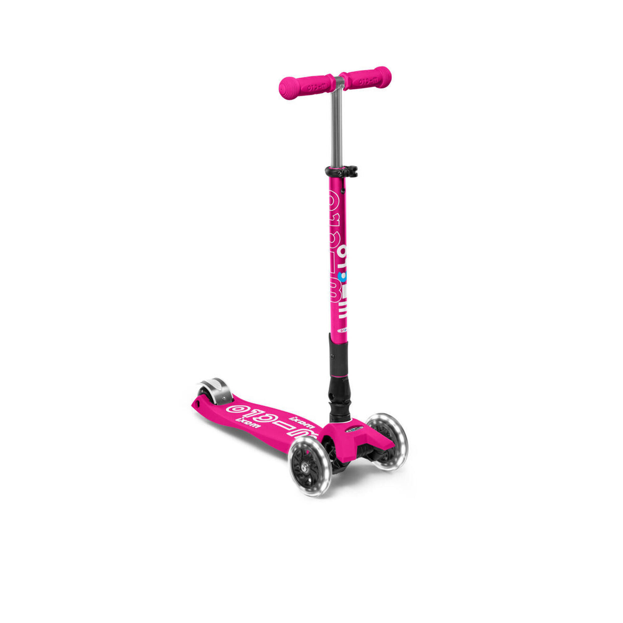 MICRO Maxi Micro Deluxe Foldable LED Light Up Scooter - Pink