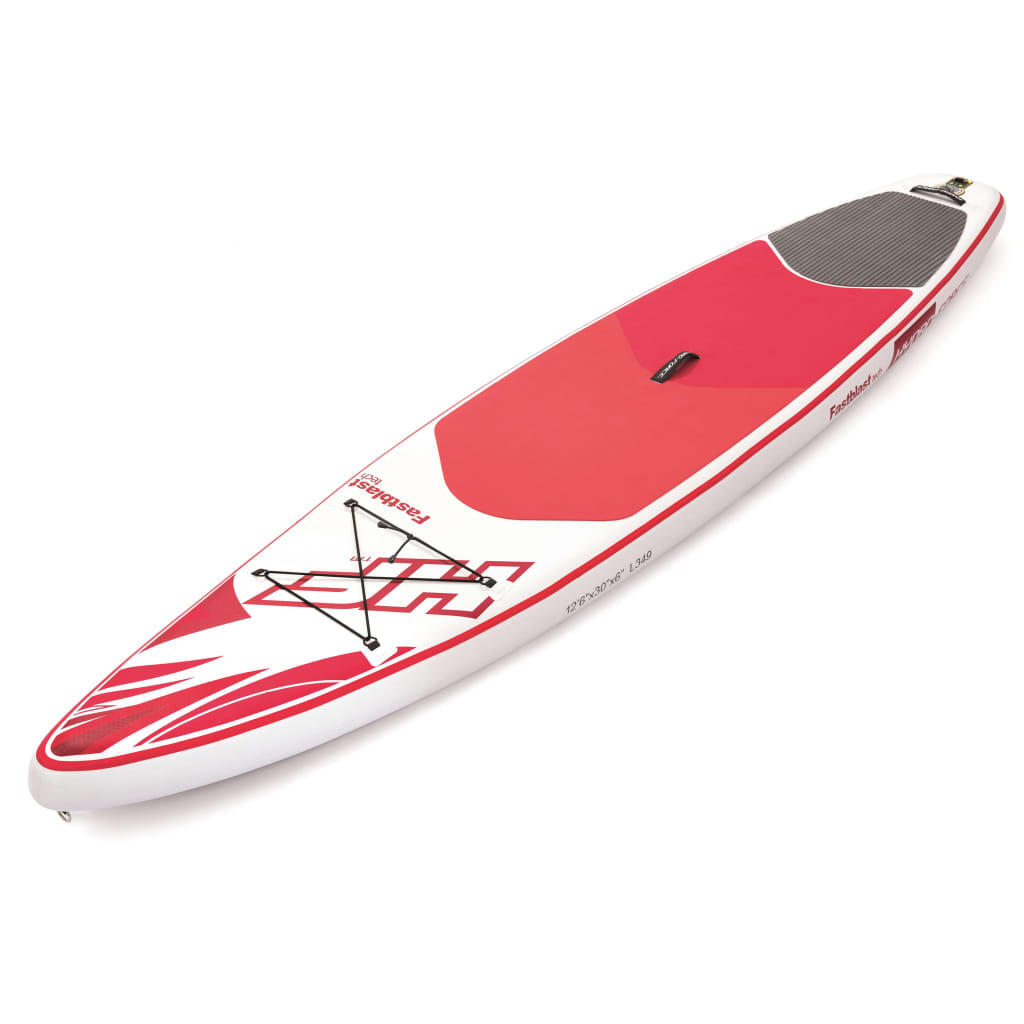 Hydro Force Fastblast Tech SUP Stand Up Paddleboard Set Red 12 ft 6 Inch 3/5