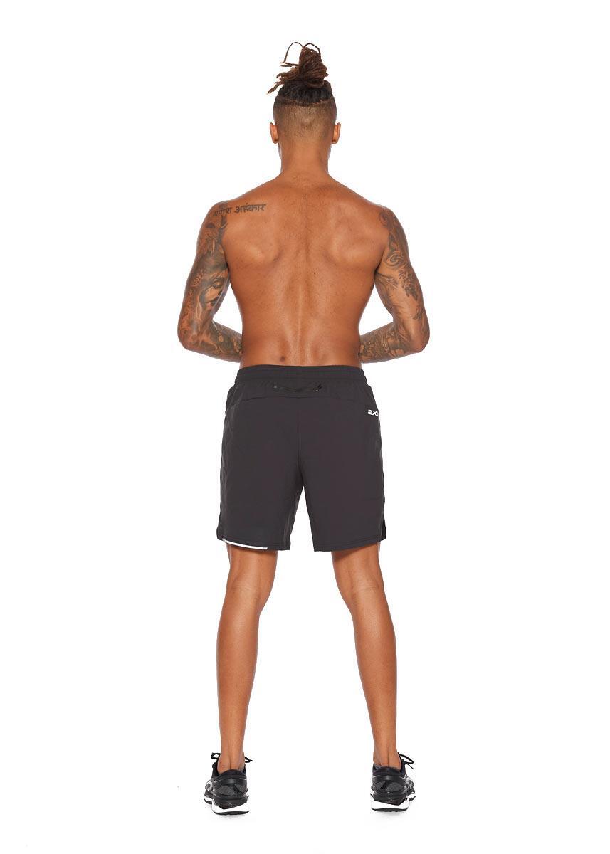 Hardloopshort Aero 7 Inch heren polyester zwart maat XL 2/4