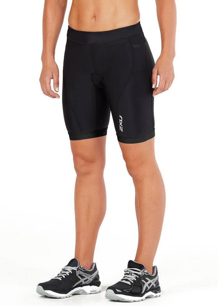 2XU Women's Active 7" Tri Short - Black 1/2