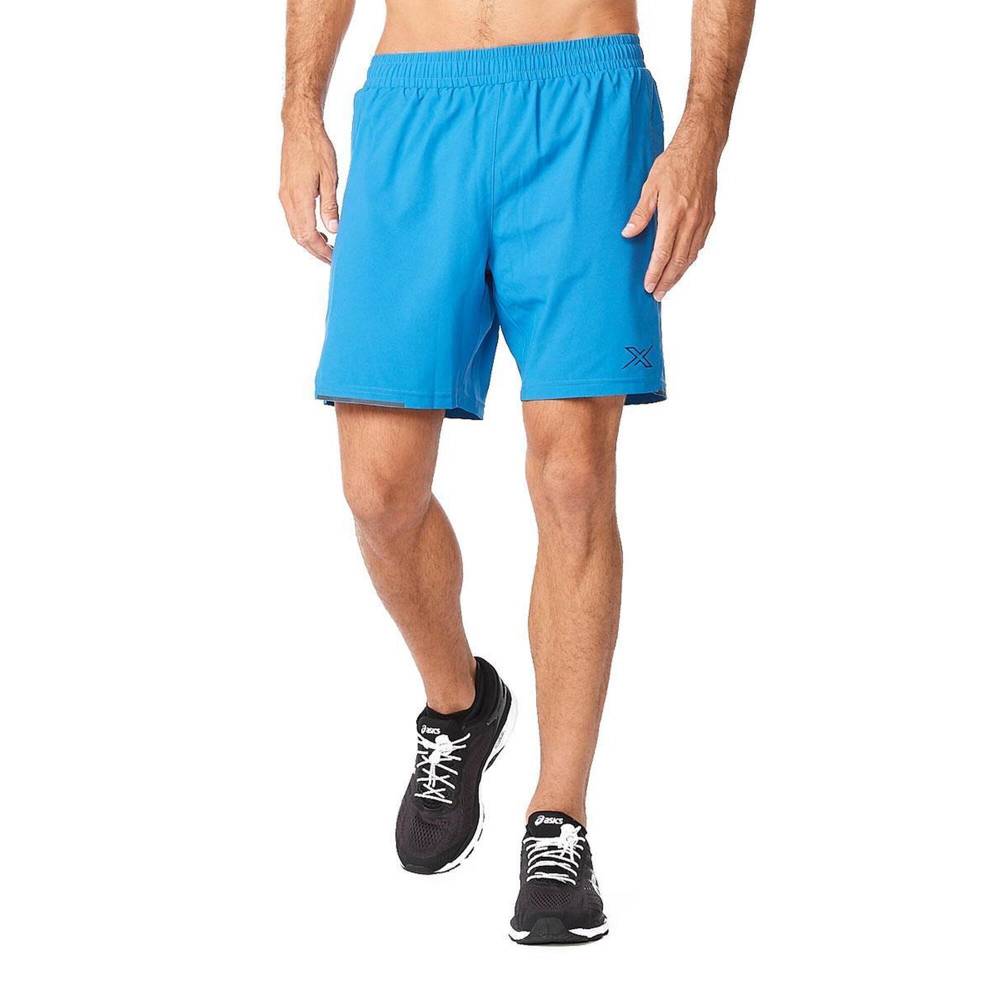 2XU Short Aero 7 pouces pour homme – Bleu lac 1/5