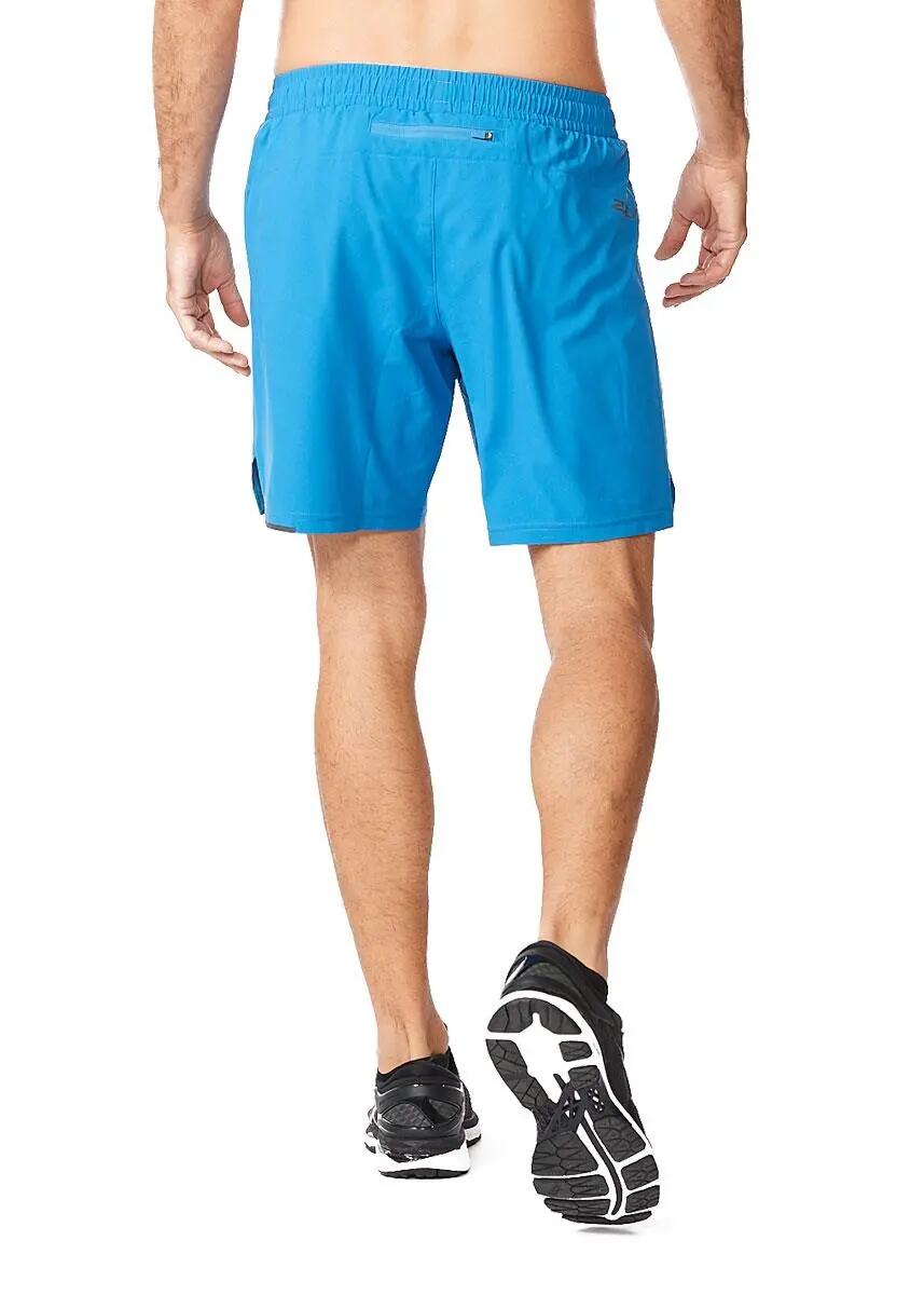 2XU Short Aero 7 pouces pour homme – Bleu lac 2/5