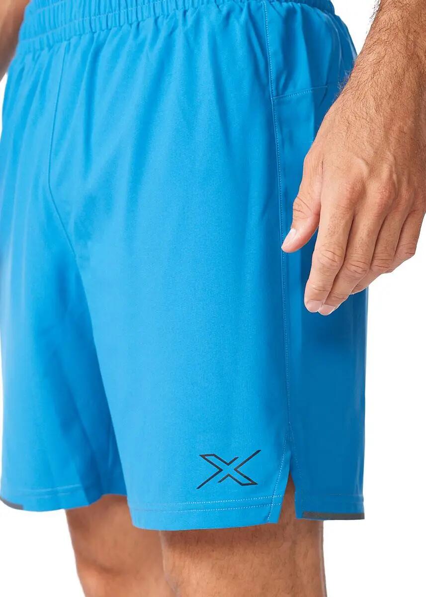 2XU Short Aero 7 pouces pour homme – Bleu lac 5/5