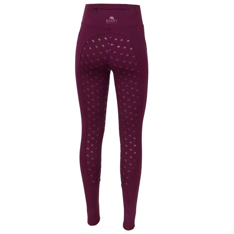 Winter-Reitleggings Damen mit Silikonvollbesatz START Knowsley