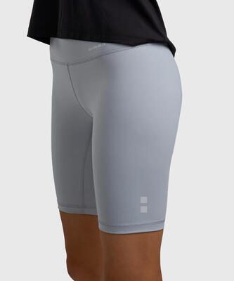 Smart tennis/padel short legging met balzak dames lichtgrijs