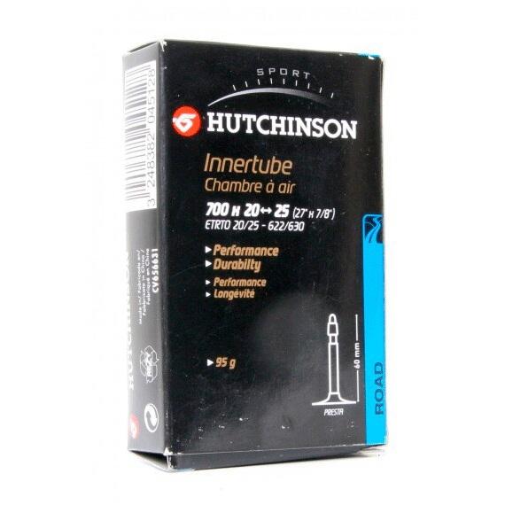 CHAMBRE A AIR VELO 700 x 20-25 HUTCHINSON VALVE PRESTA 60mm 95g