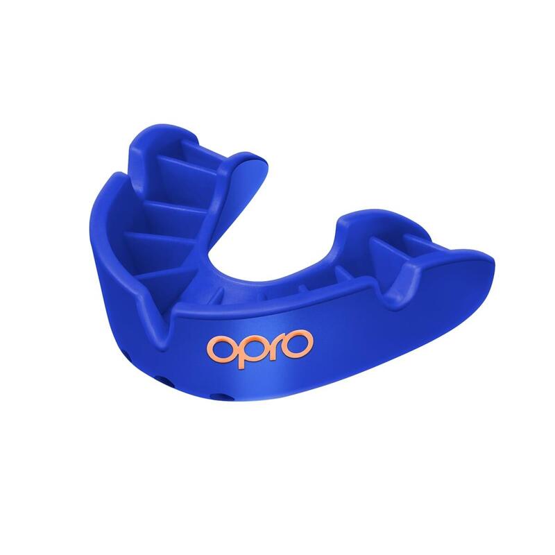 OPRO Gebitsbeschermer Self-Fit Bronze-Edition V2 Blauw Junior