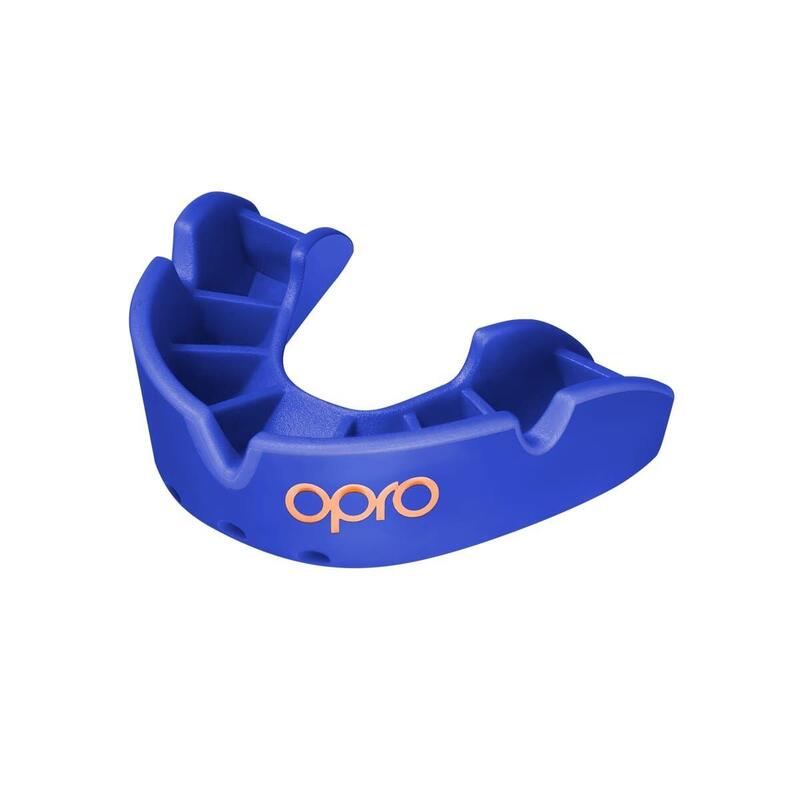 OPRO Gebitsbeschermer Self-Fit Bronze-Edition V2 Blauw Junior