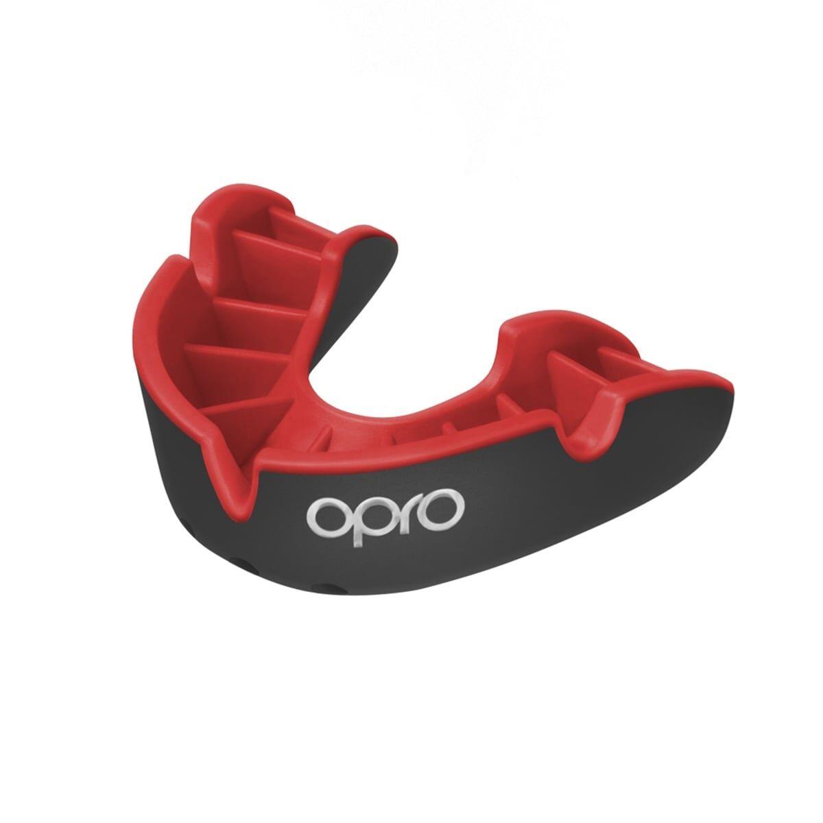 OPRO Black/Red Opro Junior Silver Self-Fit Mouth Guard