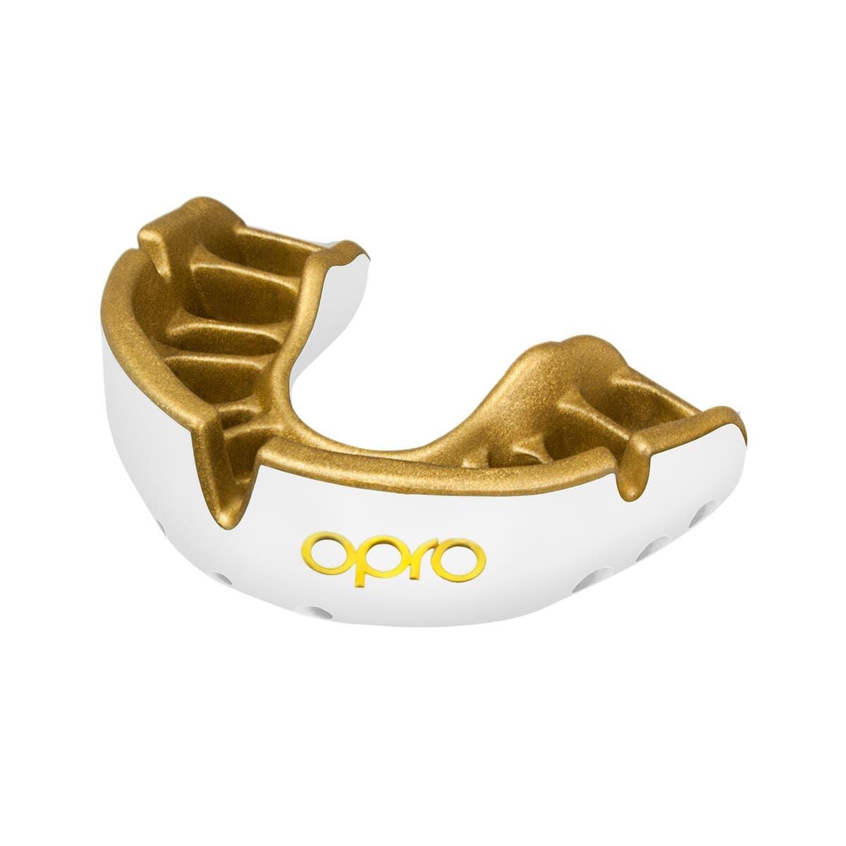 OPRO White/Gold Opro Gold Self-Fit Mouth Guard