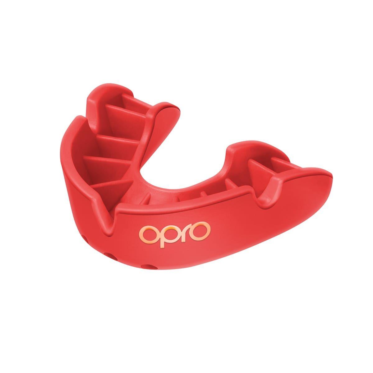 Red Opro Junior Bronze Self-Fit Mouth Guard 1/5