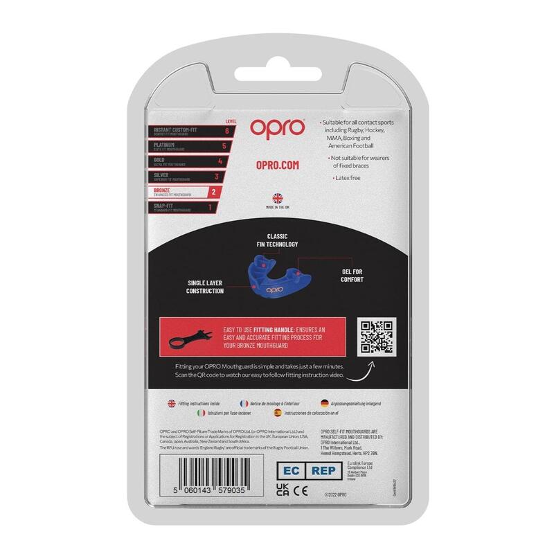 Protège Dents Opro Bronze Bleu Enfant