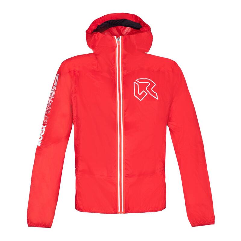 Giacca impermeabile antivento trail running Asterix rossa