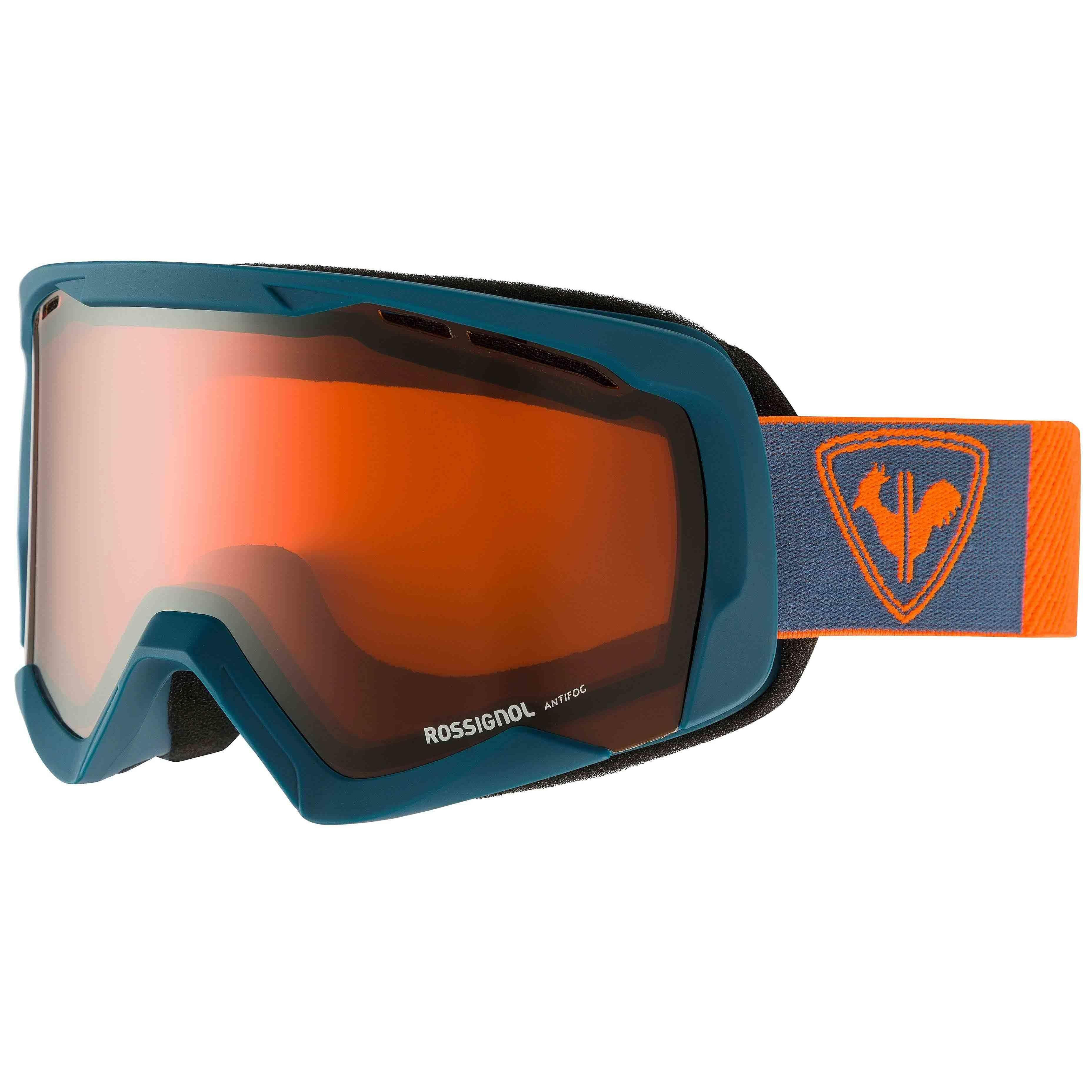 Máscara de ski homem | spiral blue com lentes espelhadas antembaçante