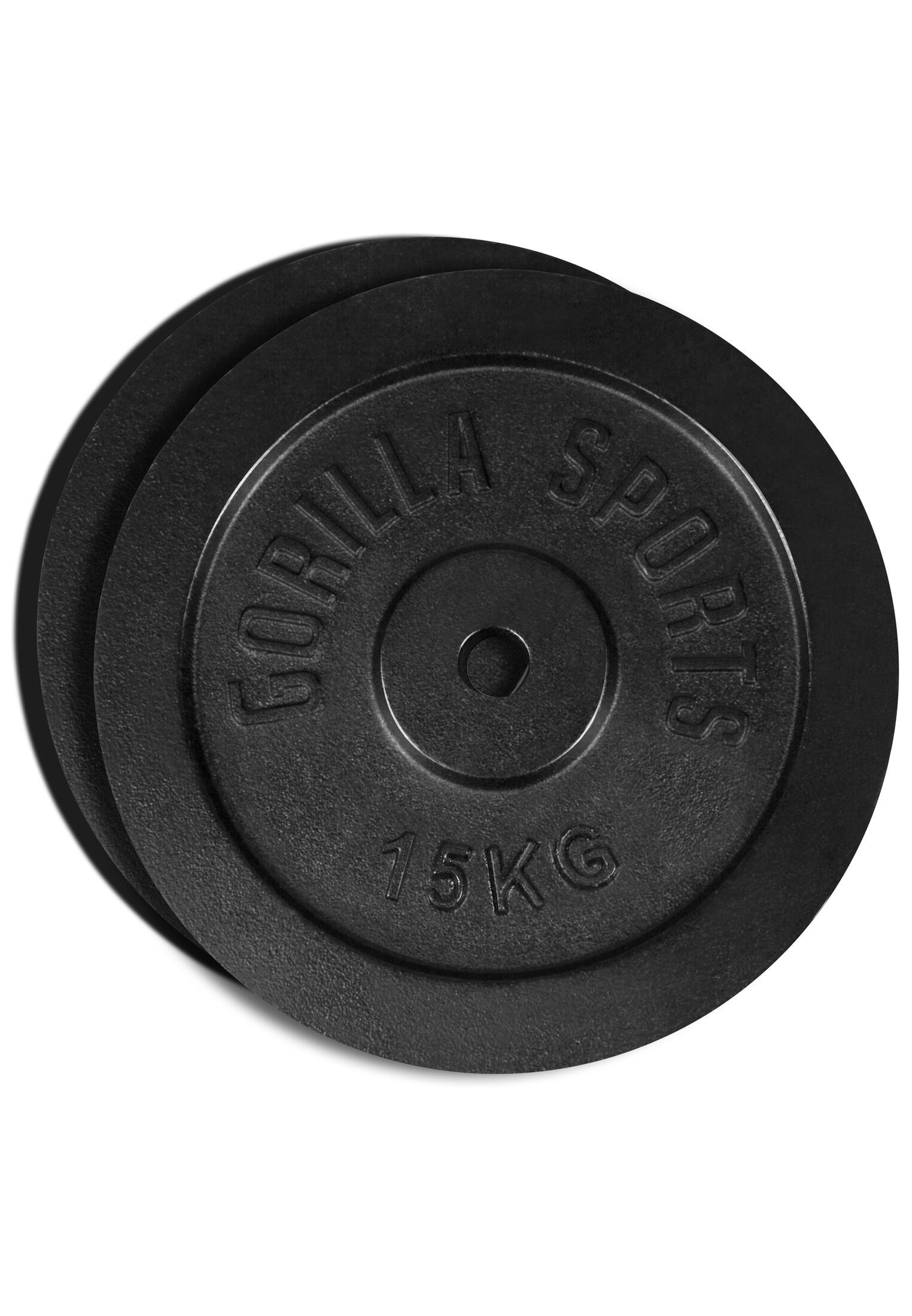 Disco per bilanciere in ghisa nero 1,25-30 kg 5/6