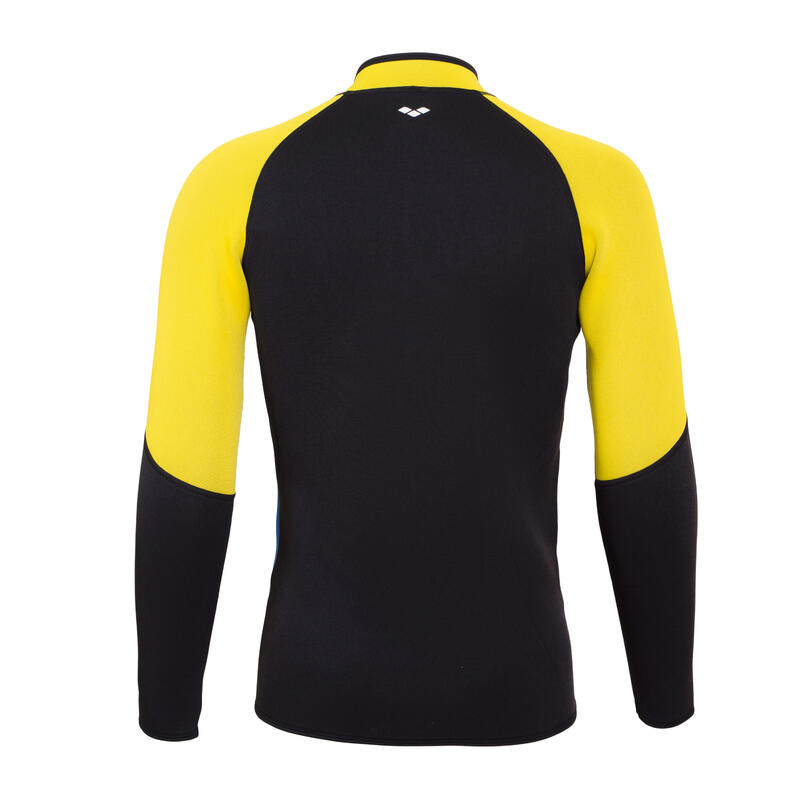 FASHION MEN LONGSLEEVE THIN NEOPRENE TOP - BLACK