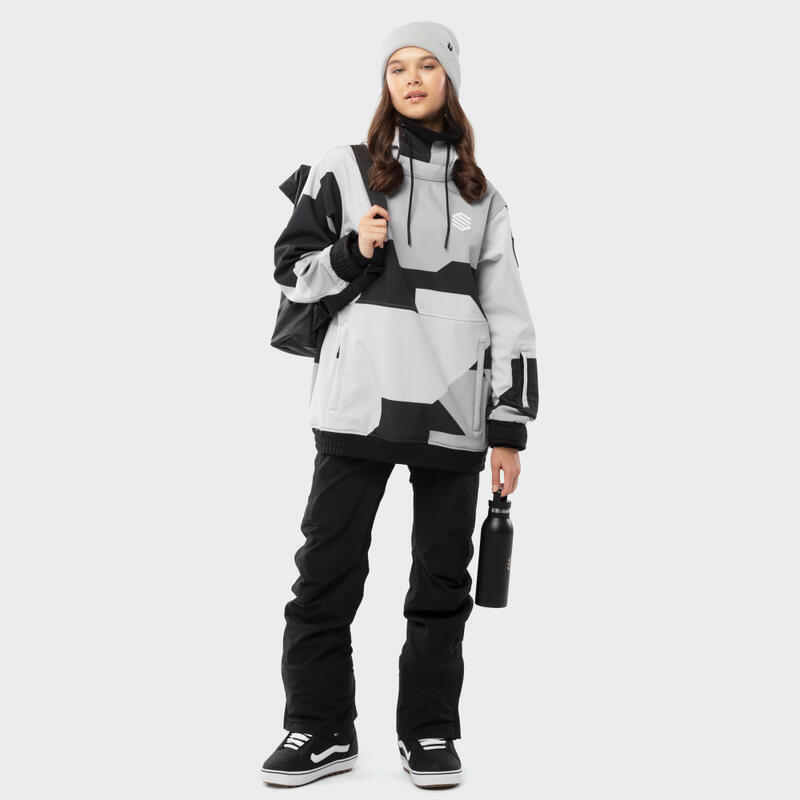 Chaqueta esquí y nieve SIROKO W1-W Tibet Gris Mujer