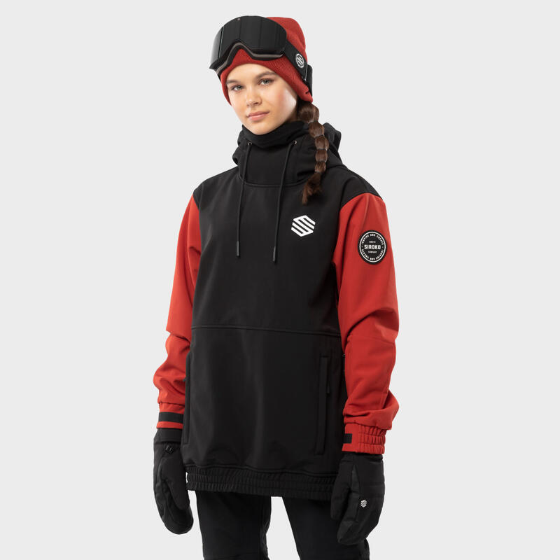 Chaqueta esquí y nieve SIROKO W1-W Bering Negro Mujer