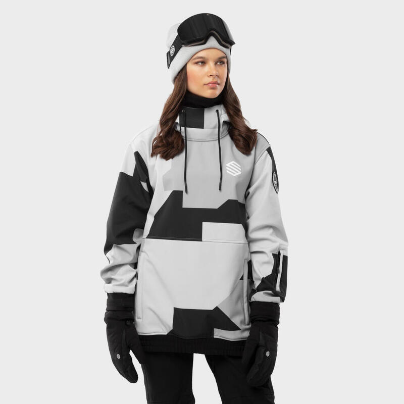 Chaqueta esquí y nieve SIROKO W1-W Tibet Gris Mujer