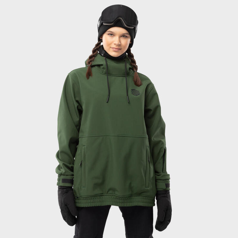 Chaqueta esquí y nieve SIROKO W1-W Kilimanjaro Verde Militar Mujer