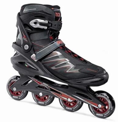 Big Zyx 90 – Hombre – Patines en línea – Negro – Rojo