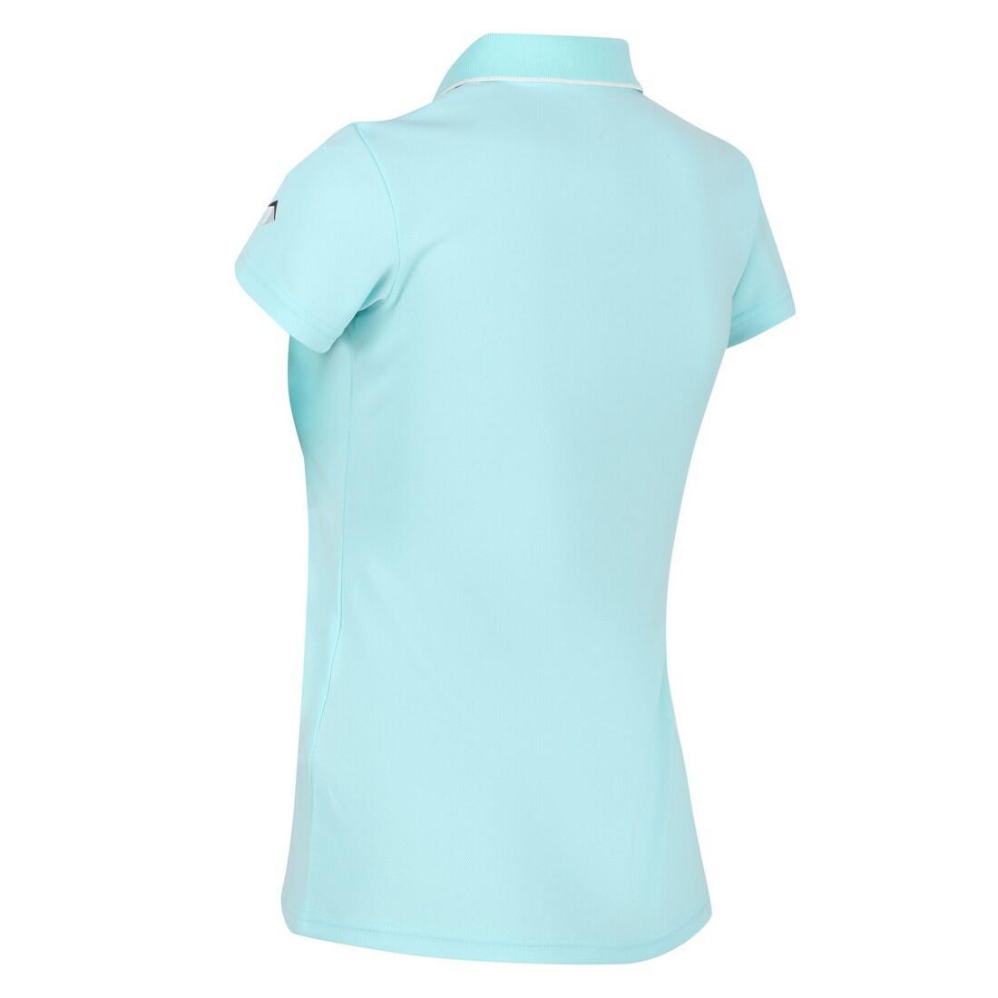 Womens/Ladies Maverick V Polo Shirt (Cool Aqua) 3/5