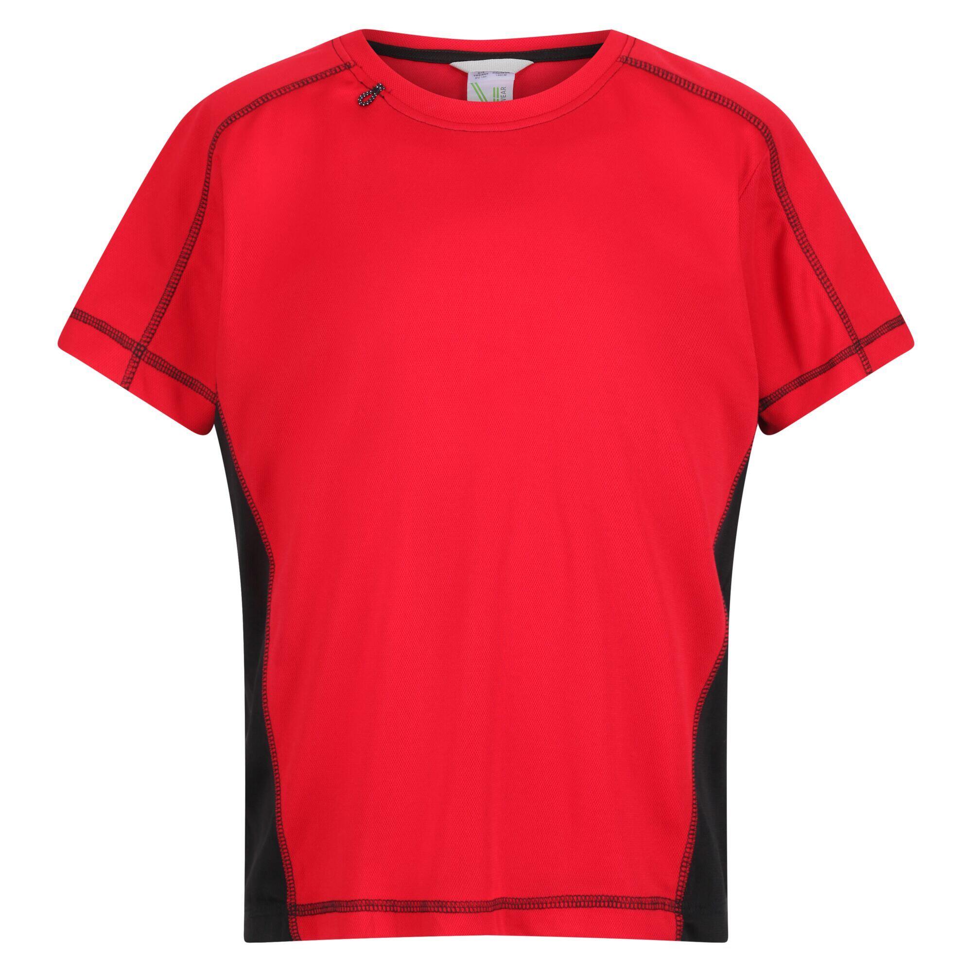 REGATTA Childrens/Kids TShirt (Classic Red/Black)