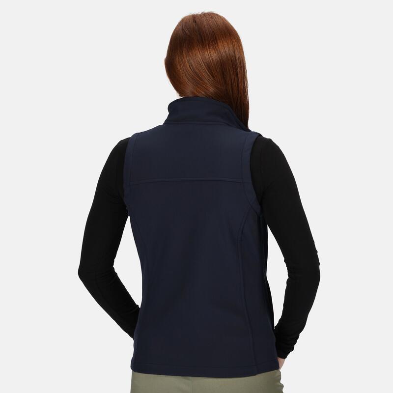 Dames Flux Softshell Bodywarmer (Waterafstotend & Windbestendig) (Navy)