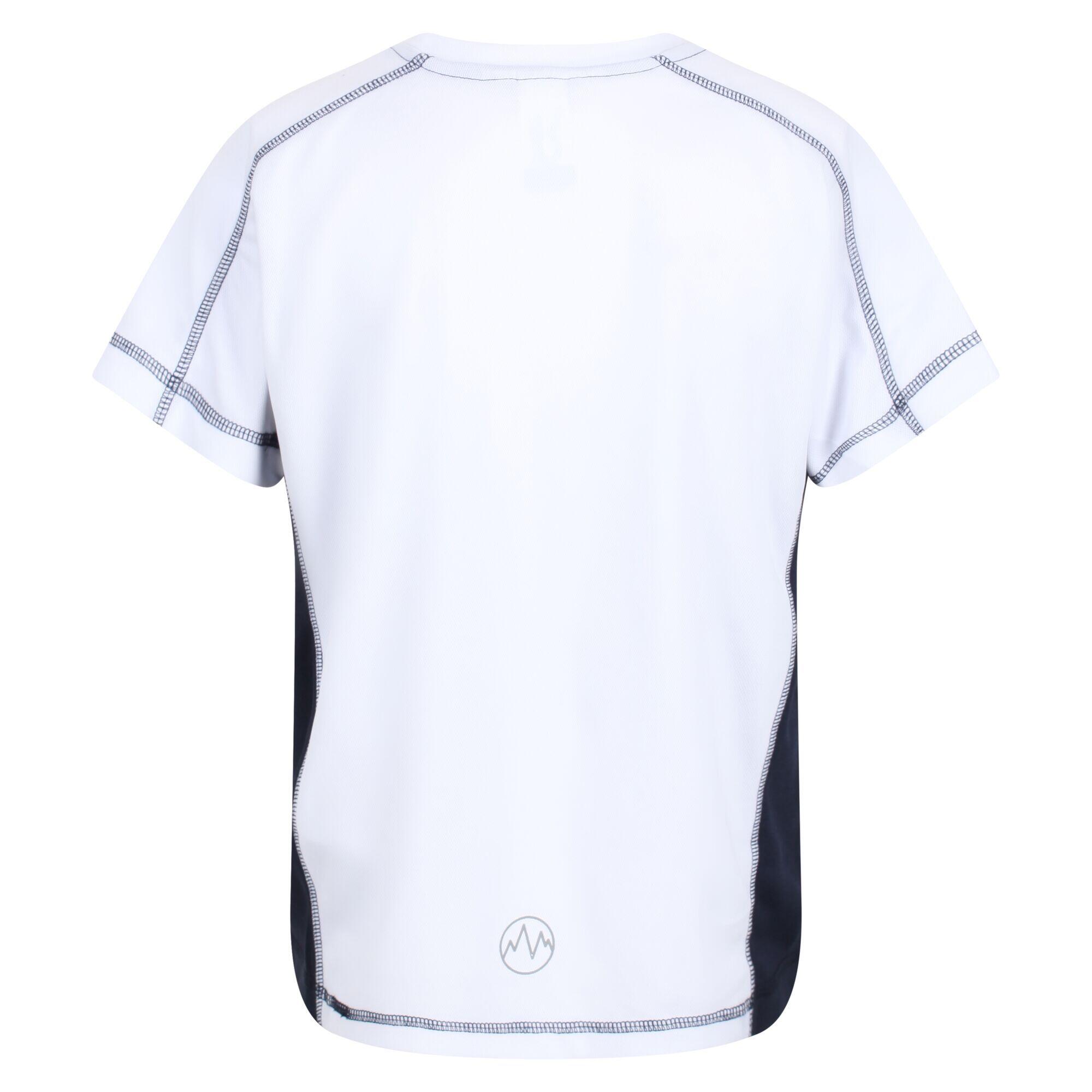 Childrens/Kids TShirt (White/Navy) 3/5