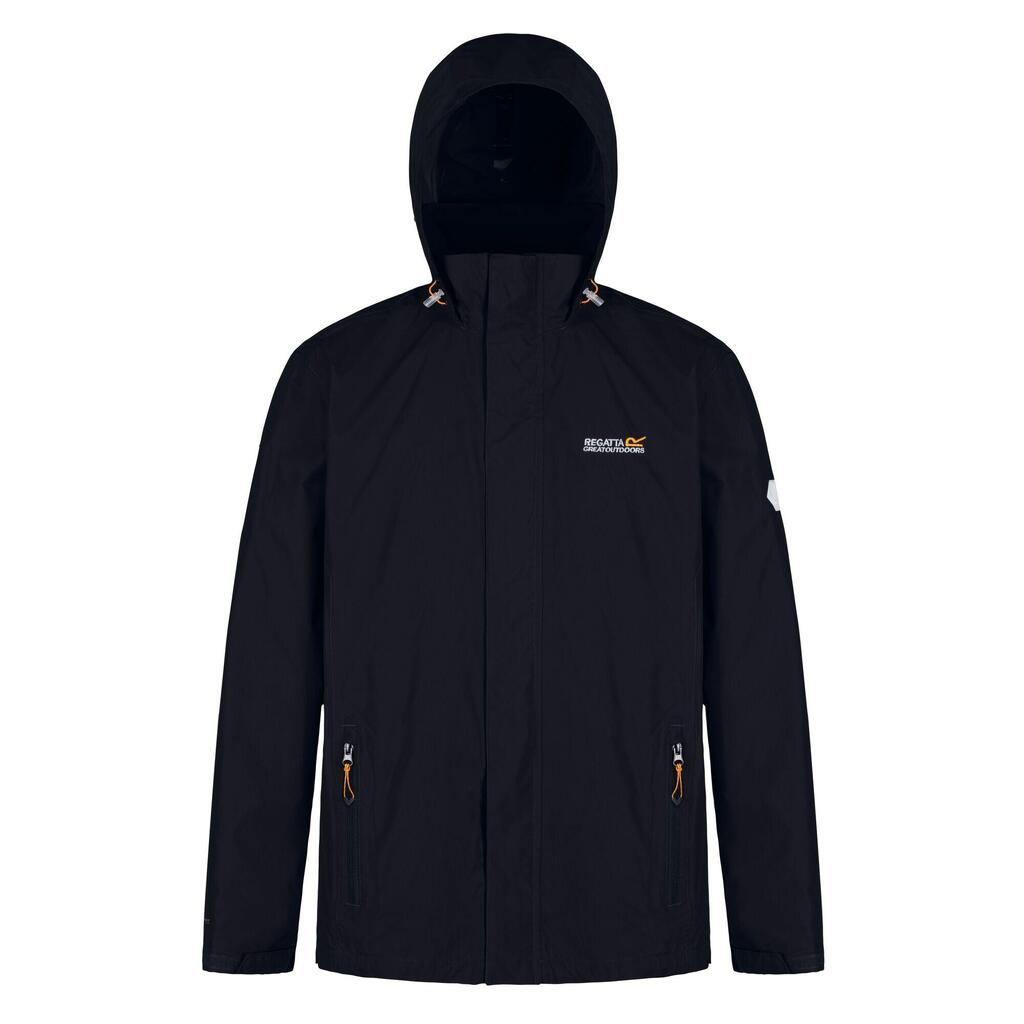 Great Outdoors Mens Outdoor Classic Matt Hooded Waterproof Jacket (Black)