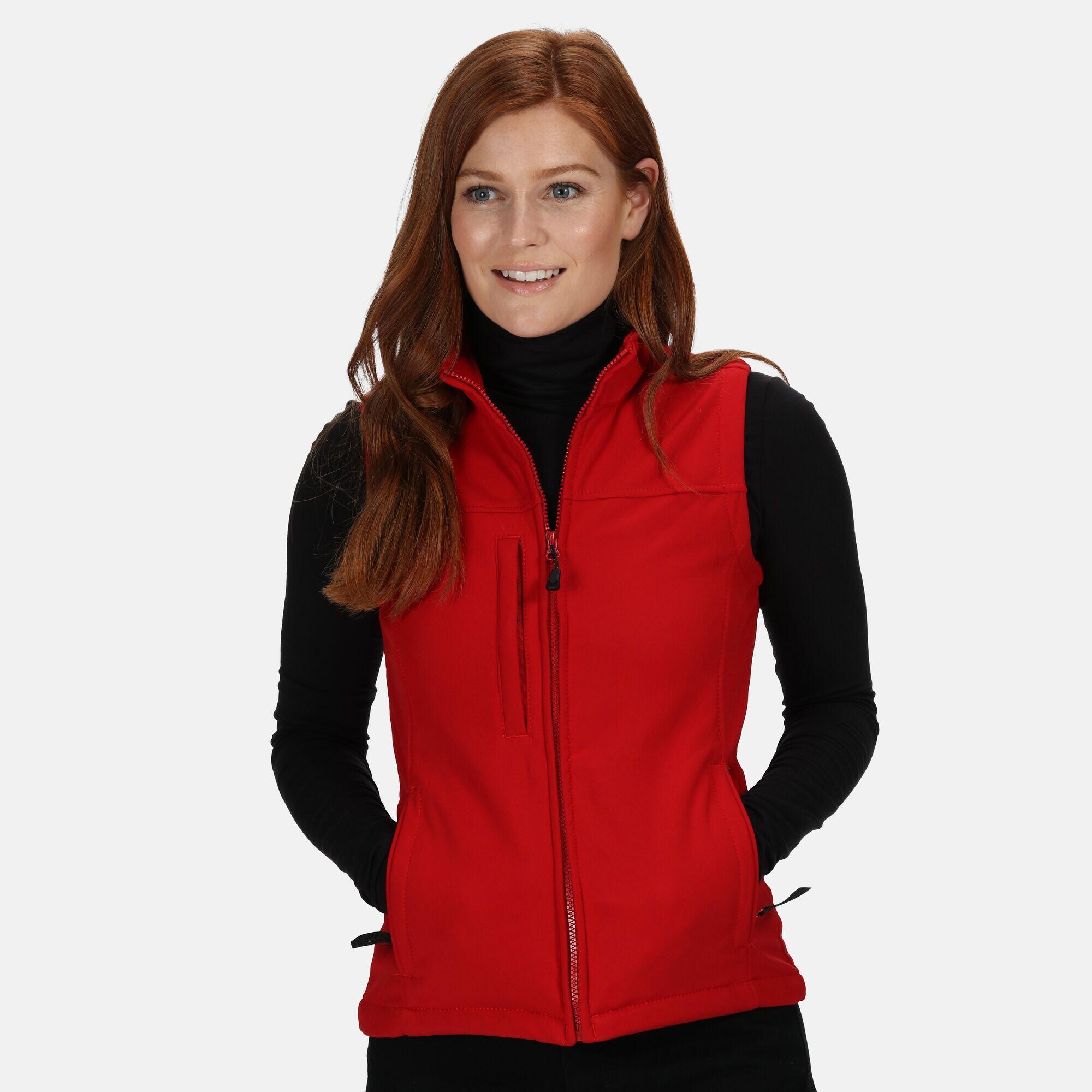 Womens/Ladies Flux Softshell Bodywarmer / Sleeveless Jacket (Water Repellent & 3/5