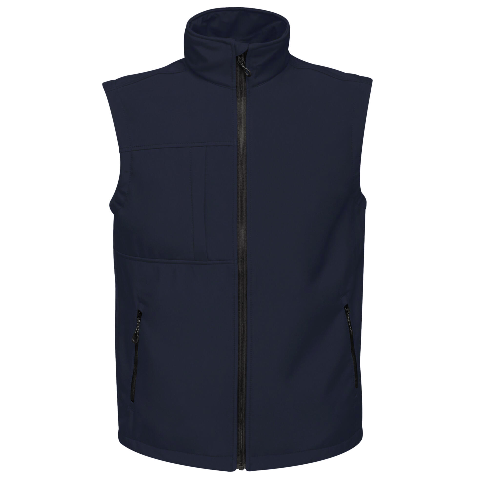 Mens Octagon 3 Layer Printable Softshell Bodywarmer (Navy) 2/5