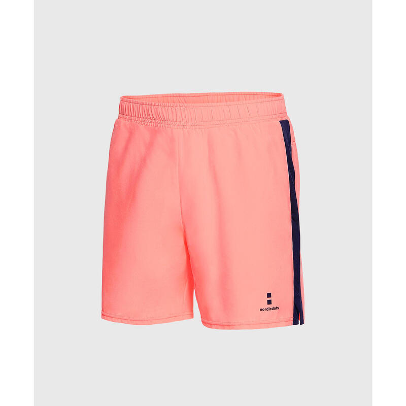 Short Tennis/Padel Performance Homme Melon/Marine Bleu