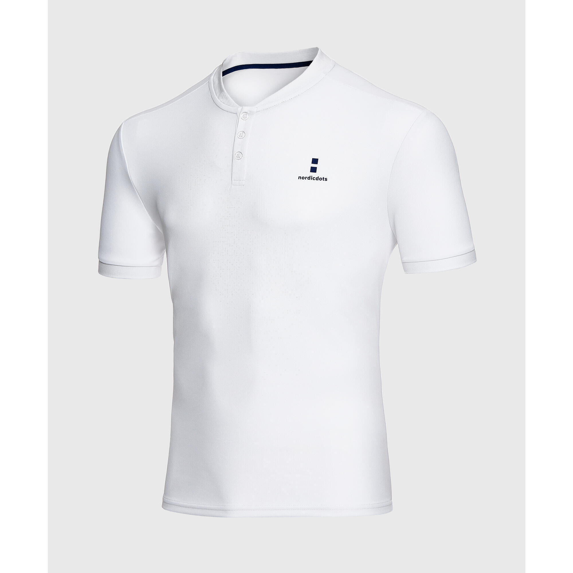 NORDICDOTS Excellence Tennis/Padel Polo Heren Wit