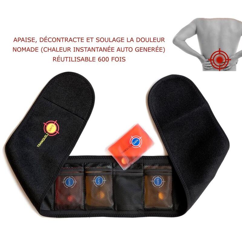 Lot de 4 chaufferettes de poche réutilisables TRANQUILISAFE