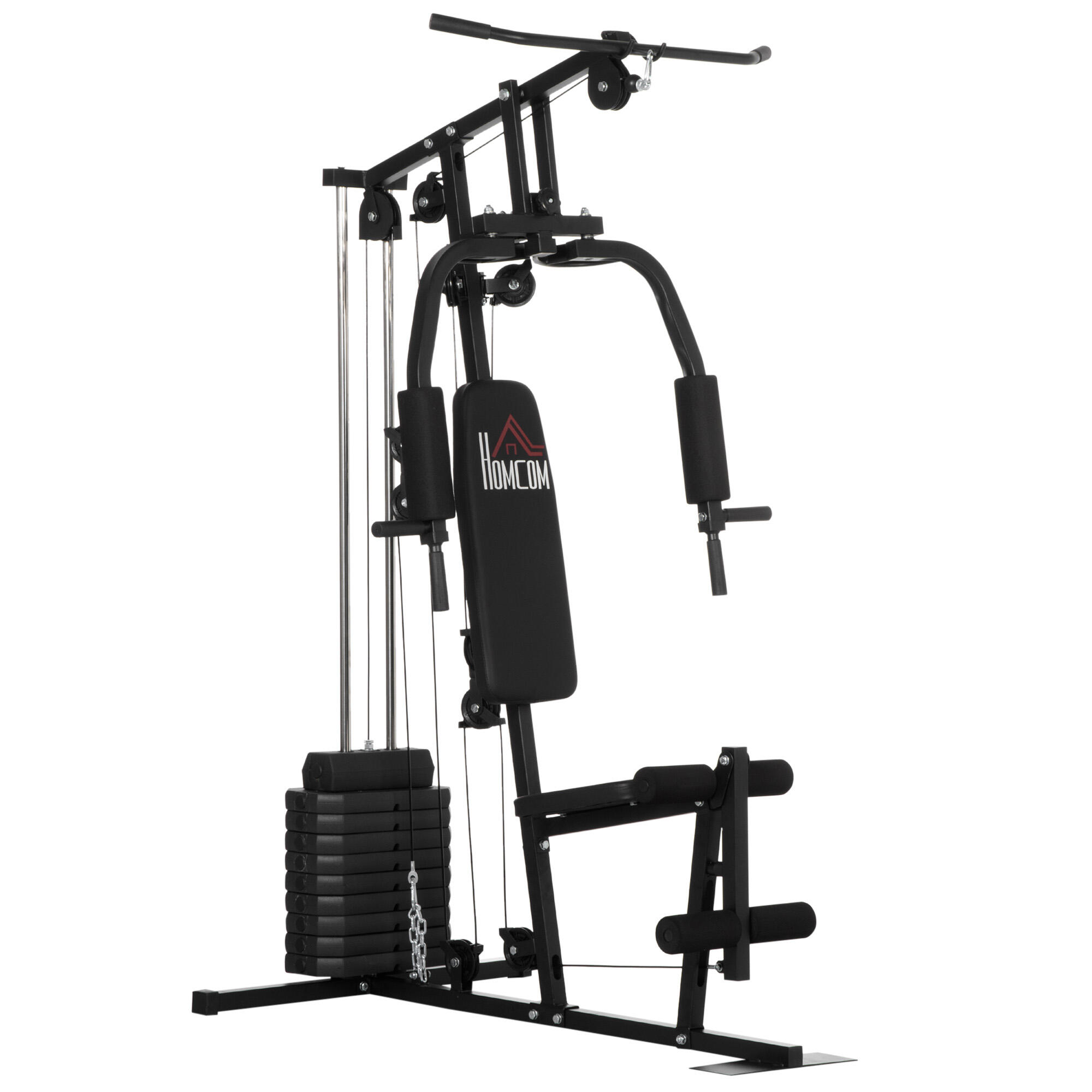 HOMCOM HOMCOM Palestra Multifunzione con Pesi da 45kg per Home Gym 135x103x200cm