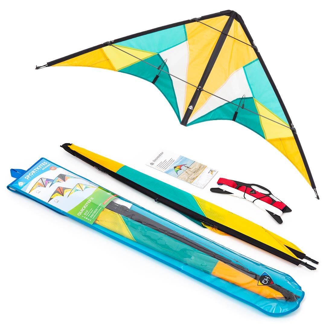 HQ-Quickstep II Blossom - Lenkdrachen, ab 10 Jahren, 60x135cm, flugfertig 2/5