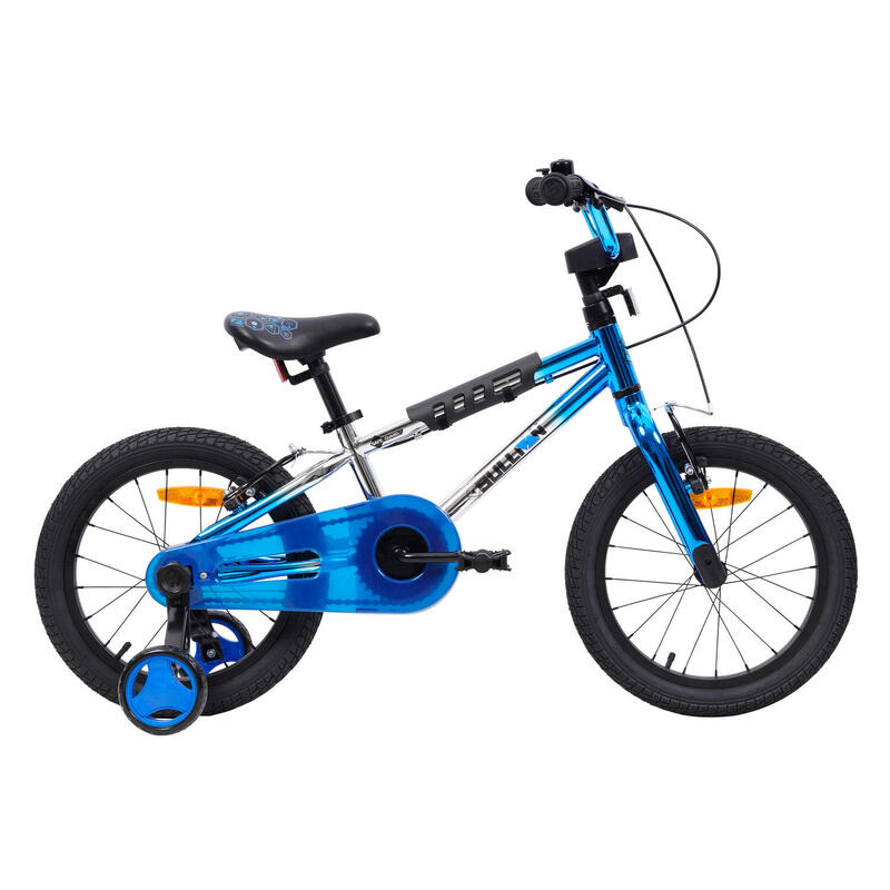 Bicicleta de Proteção de 16" - Azul/Prata