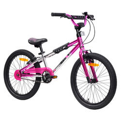 20" Safeguard Fiets -  Roze/Zilver