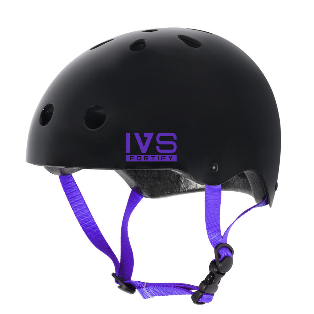 INVERT Fortify Helmet - Gloss Black/Purple - Large