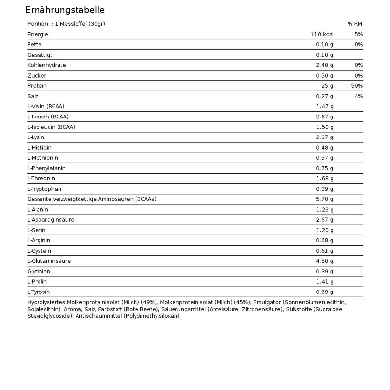 ISO-100 Hydrolyzed (900g) - Gourmet Vanille