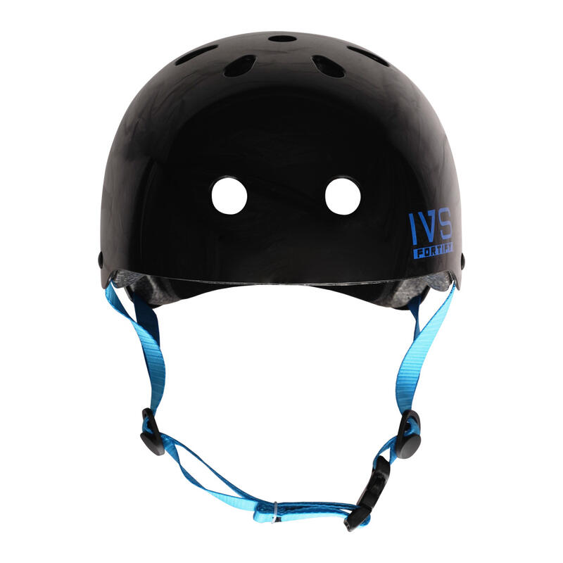 Fortify Helm – glänzend schwarz/blau – Medium