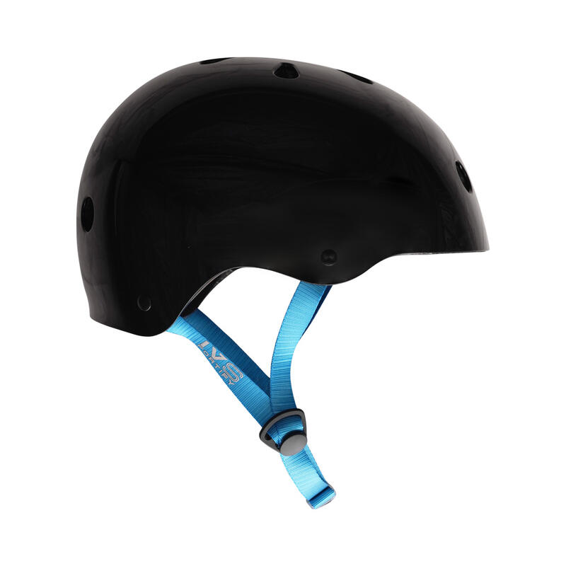 Casco Fortify - Negro brillante/Azul - Pequeño