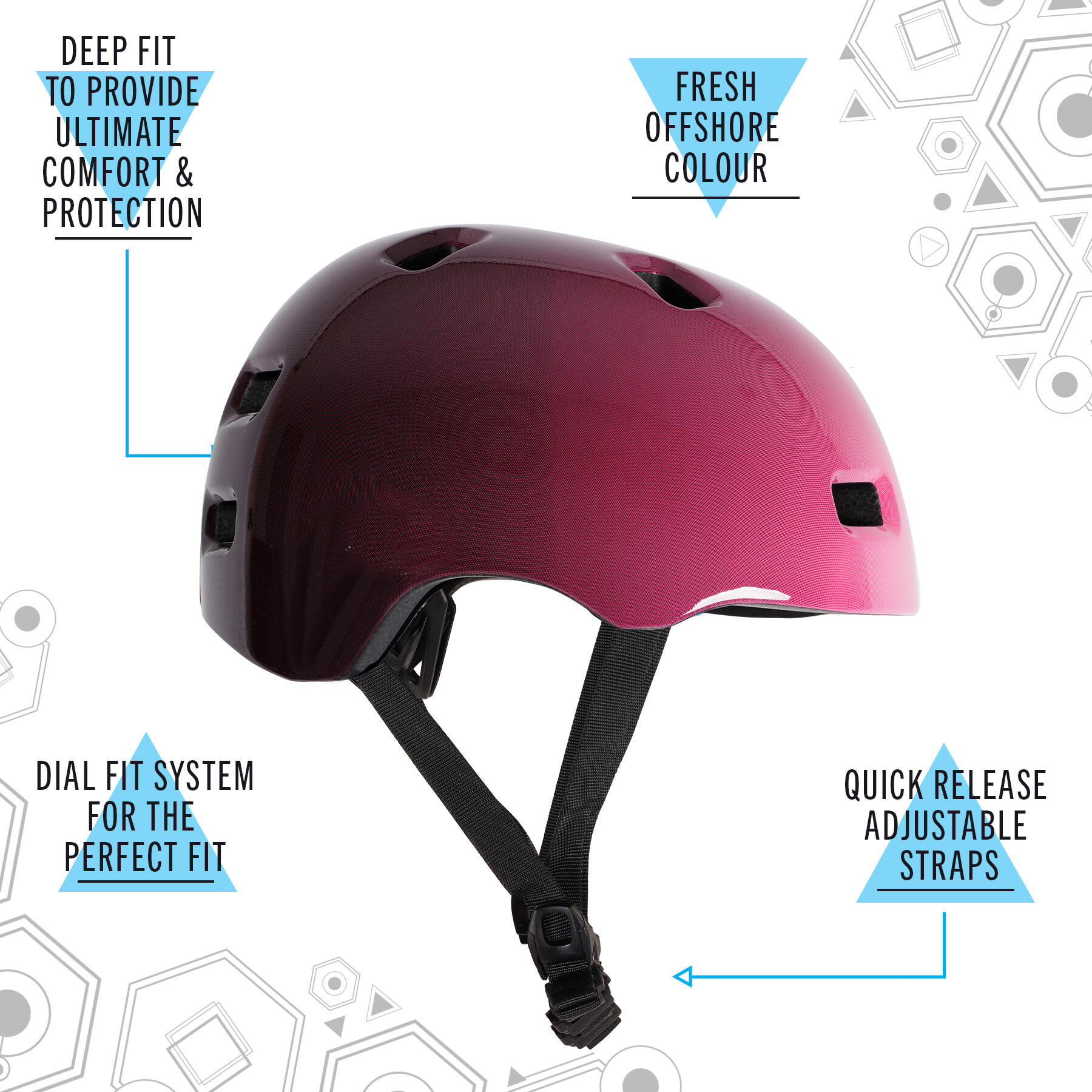 Antic Multi Sport Helm - Flamingo Fade 3/7