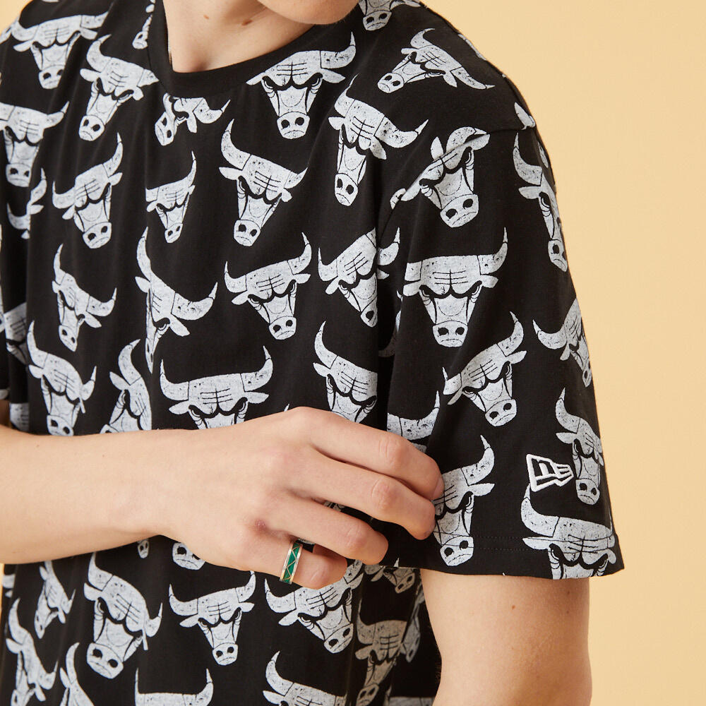 T-shirt logo Chicago Bulls 3/5