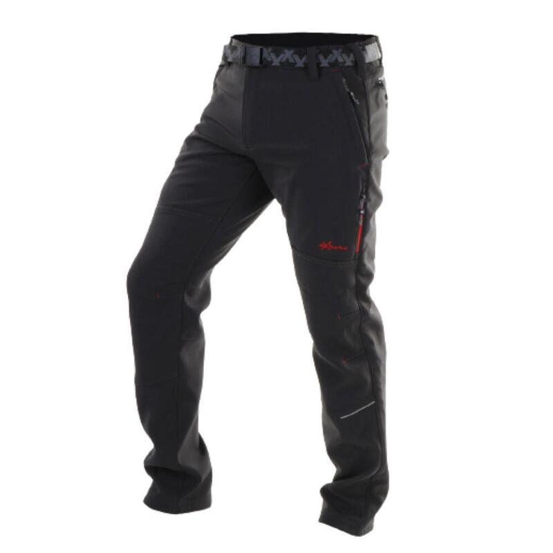 Pantalón de trekking impermeable para hombre SPHERE PRO TURNER. Gris/rojo